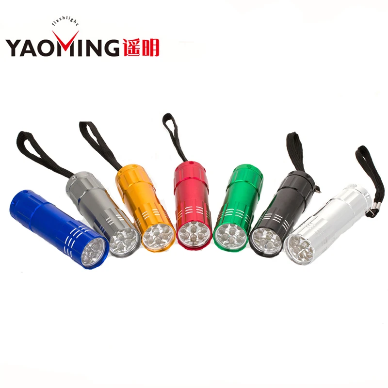 YAOMING Small Kids Flashlight Multi color Mini Torch Use 3 AAA Battery