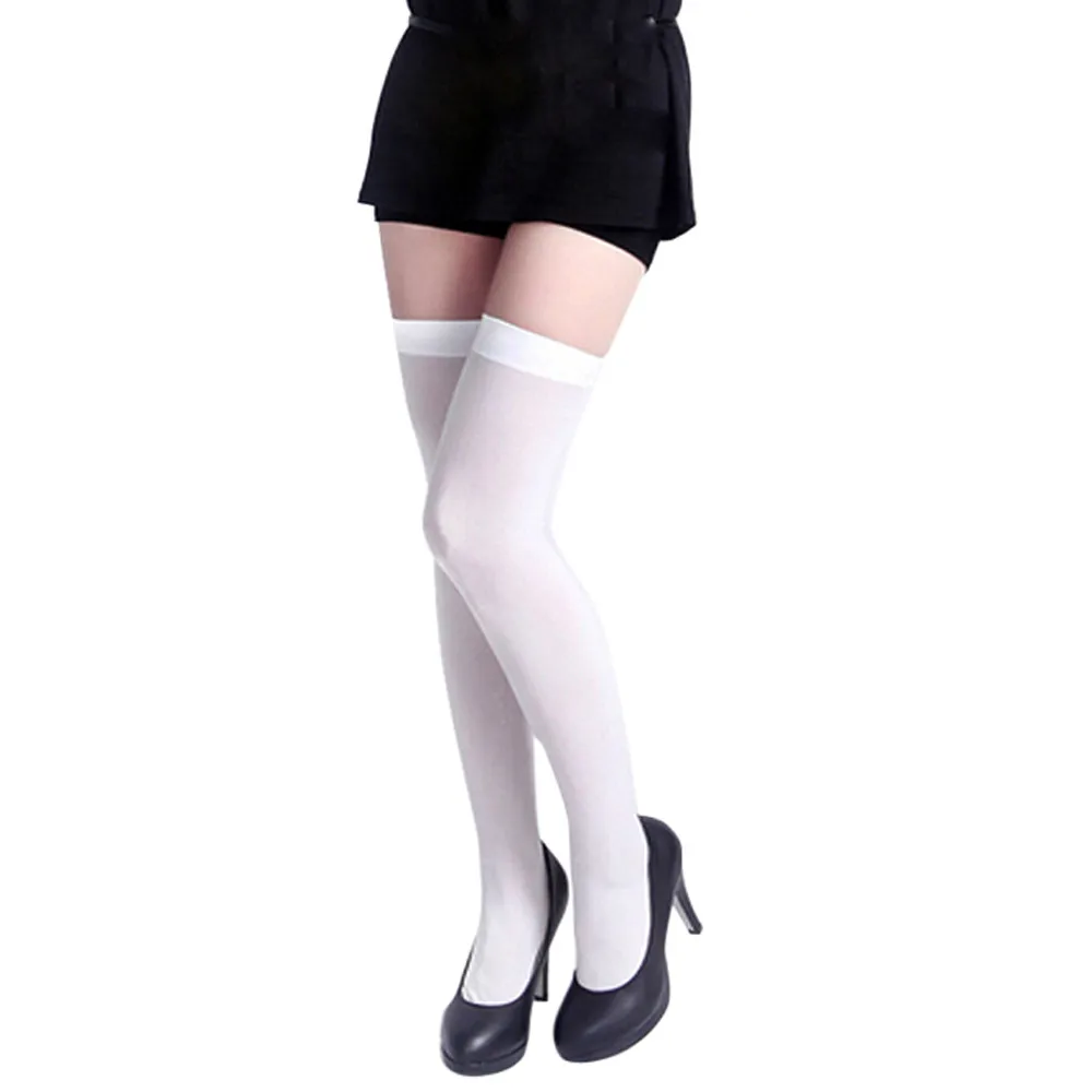 Модные осенние женские бархатные носки выше колена, чулки, длинные чулки до бедра, Medias altas, чулки для девочек, сексуальные японские носки 3,4 - Цвет: B