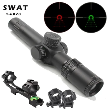 

Swat Special forces anti riflescope 1-6x28 high definition shockproof sight sniper high grade front short hunting airsoft shoot