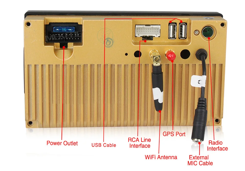 Excellent Android 8.1  Car Multimedia Player Quad Core Universal GPS Radio GPS Stereo Audio Player for nissan no dvd TDA7851 free shipping 28