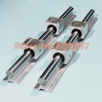

2 pcs linear supported rails 4 pcs SBR25UU bearing blocks sbr25 length 1200mm