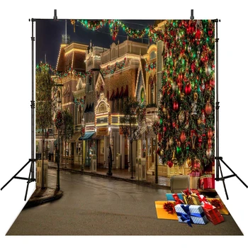

Christmas Photography Backdrops Street Scenic Backdrops For Photography Castle Background For Photo Studio Foto Achtergrond