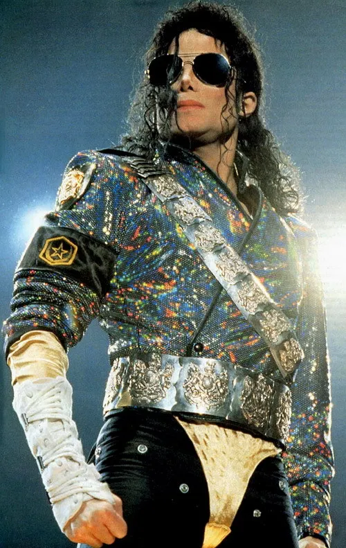 MJ Майкл Джексон Dangerous Тур куртка Джексона& комплект с ремнем-Pro серии для подарка Perfomance имитация Хэллоуин - Цвет: Tailor Made
