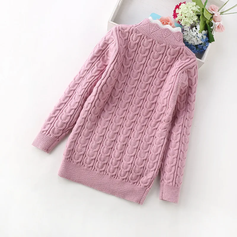 2021 новый зимний свитер для девочек 6 12years детские свитера толстый 81718|girls sweater|children