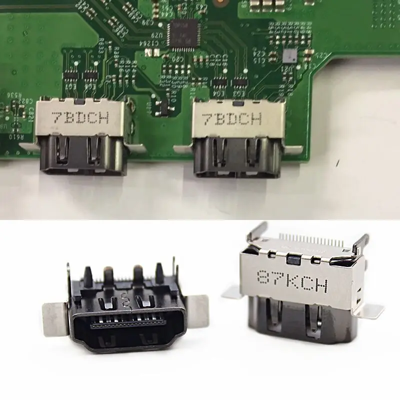 AOLION 10 шт./лот Оригинальный Новый 1080P HDMI 2 1 разъем порт Запчасти Замена для XBOX ONE X