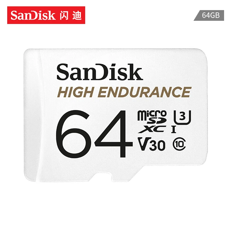 samsung sd SanDisk Memory Card High Endurance Video Monitoring 32GB 64GB MicroSD Card SDHC/SDXC Class10 U3 V30 TF Card for Video Monitoring best sd card reader Memory Cards