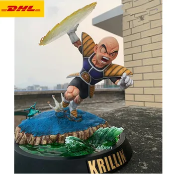 

13" Dragon Ball Statue Kulilin Bust Full-Length Portrait GK Master Roshi Son Goku Action Figure Collectible Model Toy BOX Z456