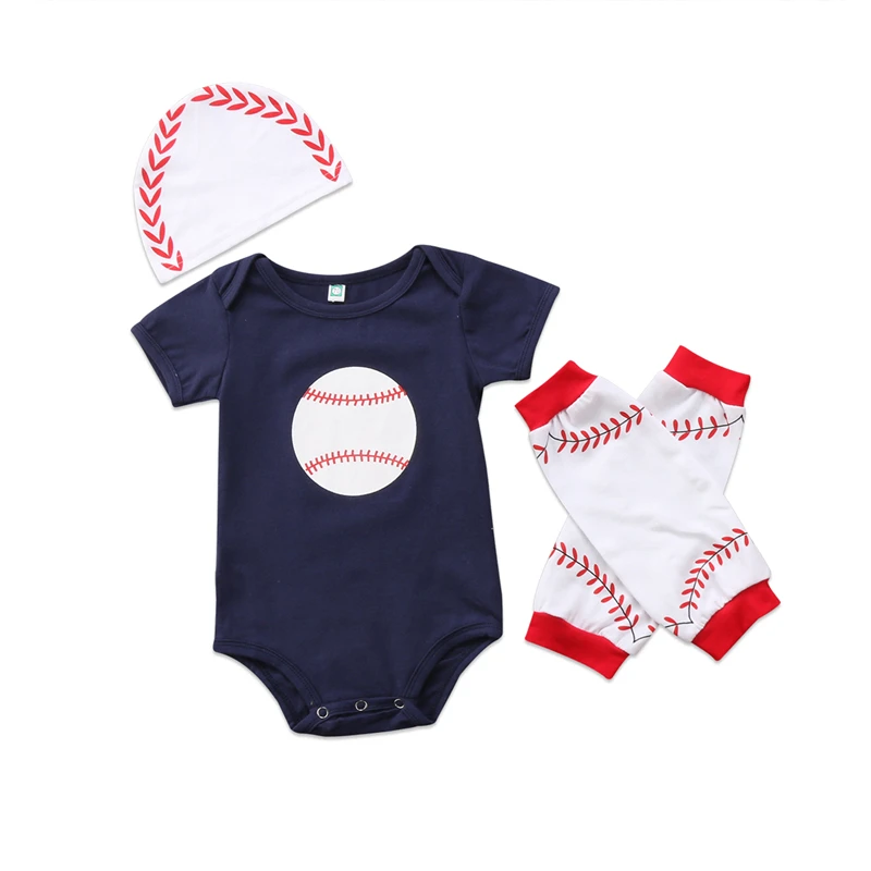 Cute Rugby Clothing Sets Fashion Newborn Baby Boys Girl Short Sleeve