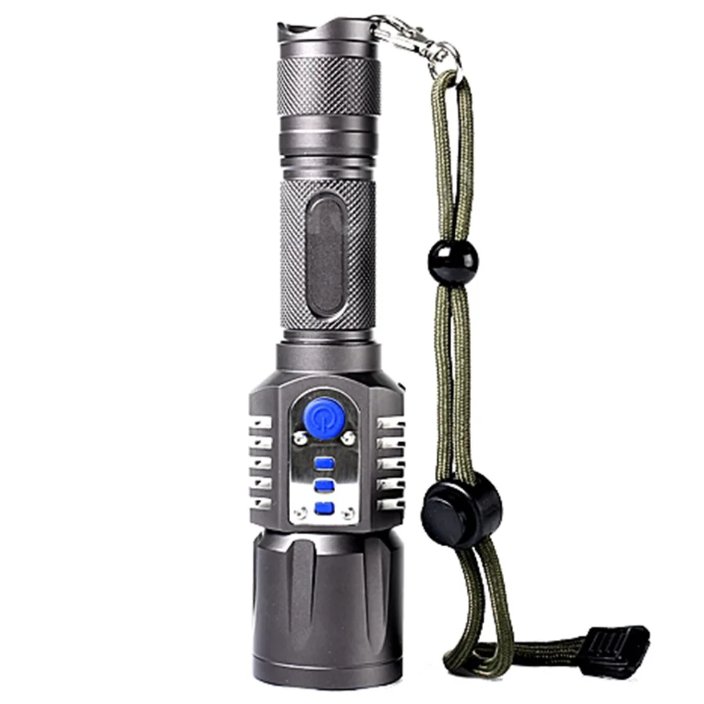 

LED Flashlight 2000 Lumens T6 Torch 5modes USB charge Camping Emergency Flashlight Lantern use 18650 battery