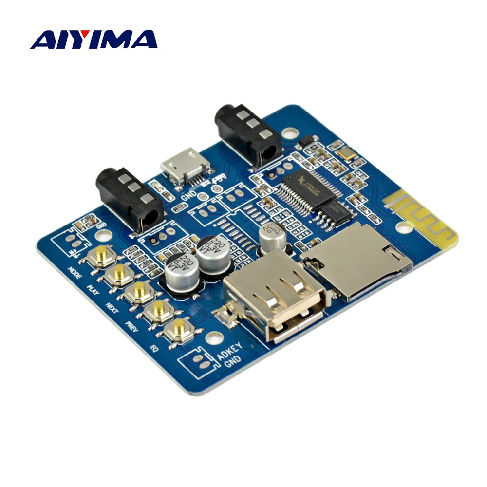 thumbnail image 2 of Bluetooth Audio Receiver Board Bluetooth 5.0 MP3 Lossless Decoder Board Wireless Stereo Music Module 3.7-5V XY-BT-Mini 2 of 11