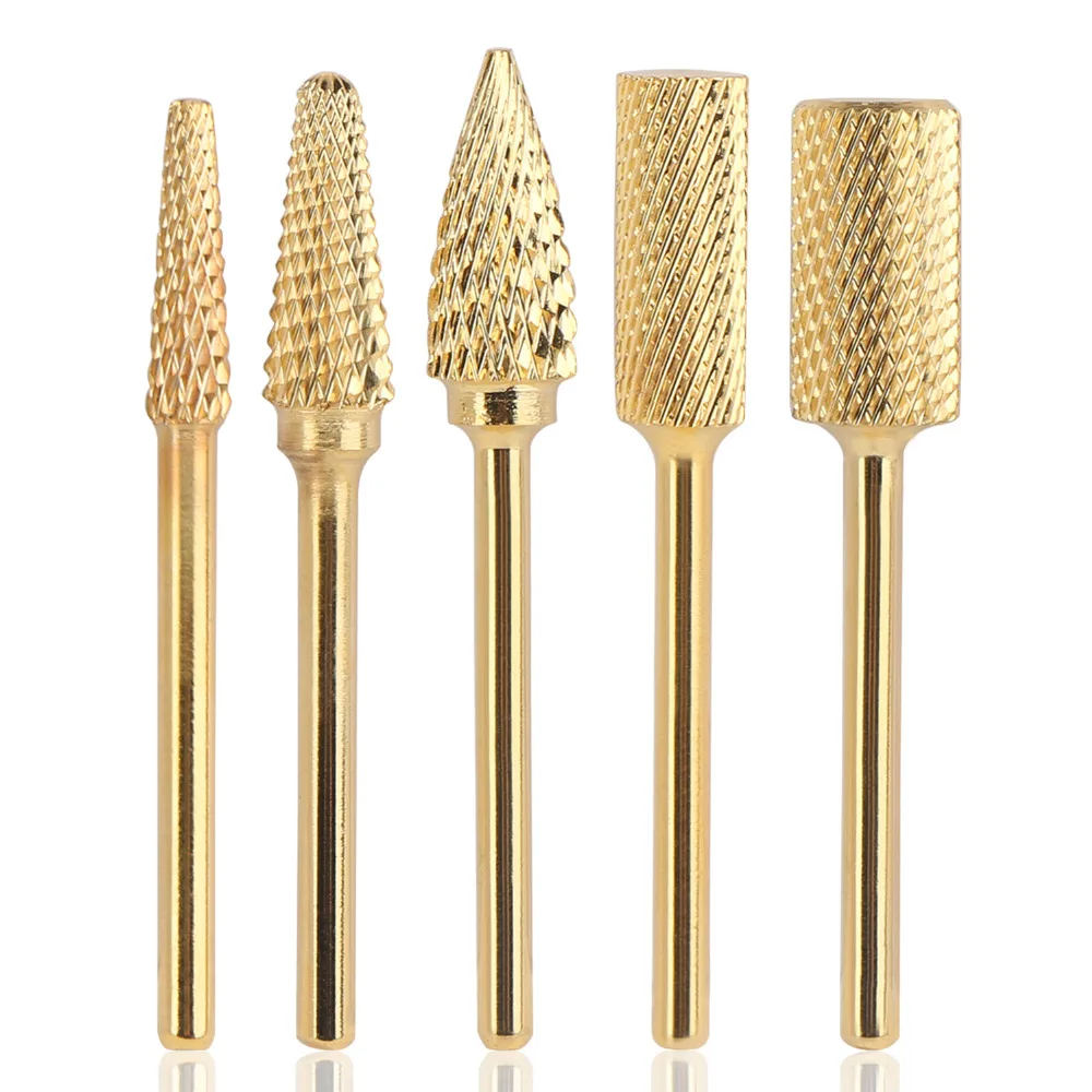 

5pcs Milling Cutter Manicure Grinder Carbide Mill Manicure Machine Set Cutter For Pedicure Electric Nail Files Nail Drill Bits