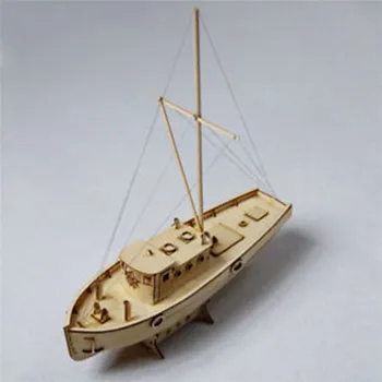 

Wooden Sailing Boat Model Building Kits DIY Harvey Sailing Model Kits Ship Assembly Decoration Toy Gift 1:50 Scale