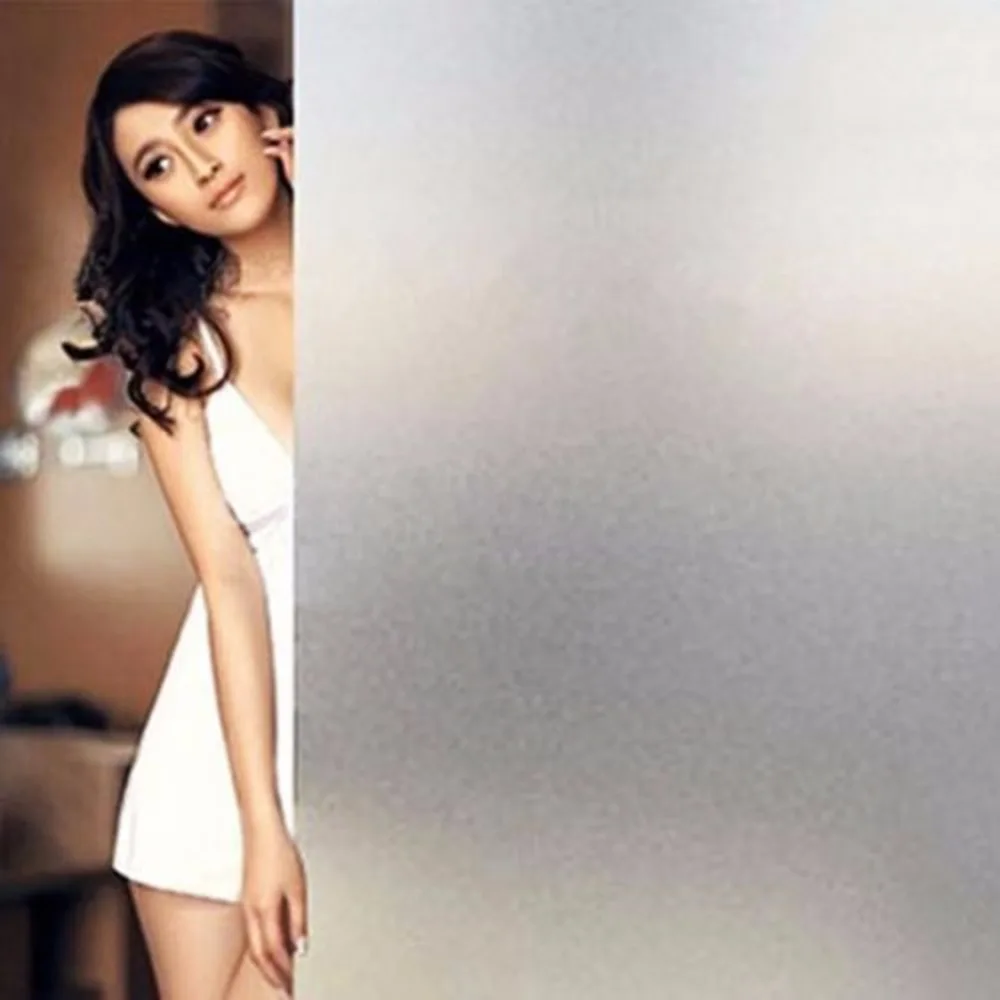 

45*200 cm Opaque Frosted Window Films Vinyl Static Cling Self adhesive Privacy Glass Stickers Pure matte film Solid