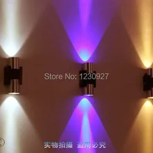 LED вверх и вниз настенный светильник 2 Вт 6 Вт современная лестница настенный светильник коридор света творческий фон настенный светильник бар настенный светильник