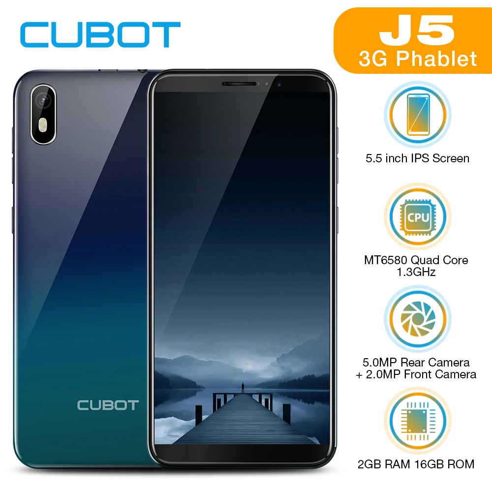 Чехол для Cubot J5 Android 9 0 телефон 18:9 полный Экран 2 Гб оперативной памяти 16 встроенной