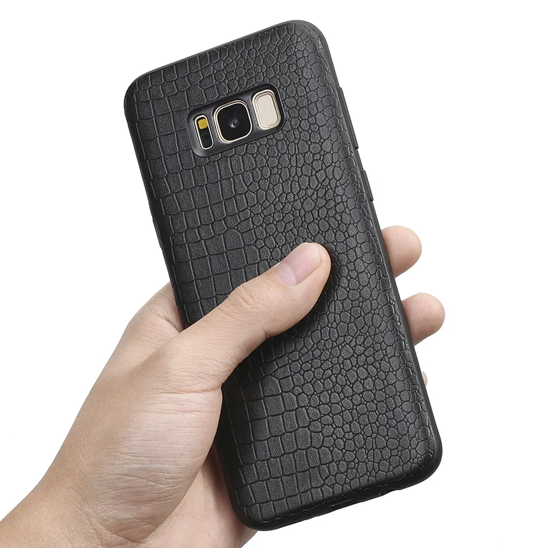 Натуральная кожа чехол для телефона для samsung S10 S8 S9 плюс обратите внимание; размеры 9 и 10 для A3 A5 A7 A8 J5 J7 чехол для карт и узором «крокодиловая кожа» на заднюю панель