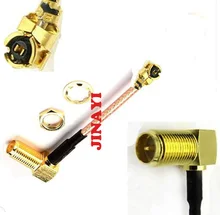 10 pcs RP-SMA RG178 Cabo de Extensão Ângulo Direito RP SMA Fêmea para IPX U. fl Conector IPEX 5 cm 10 cm 15 cm