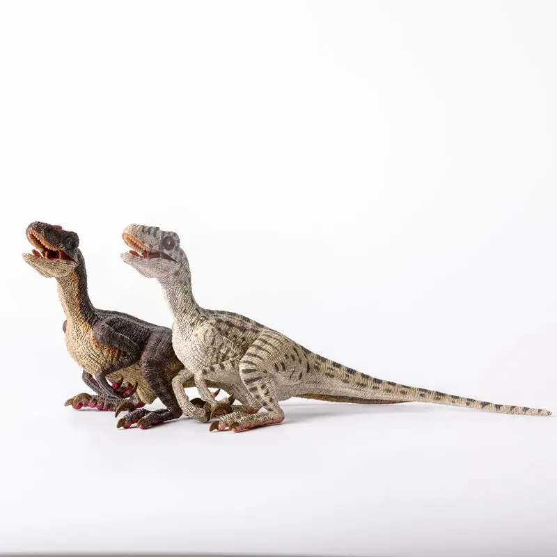 

REBOR Paleontology Dinosaur Collection 1:35 Velociraptor Couple Gunn / Rose Dinosaur Model for Fans Gift