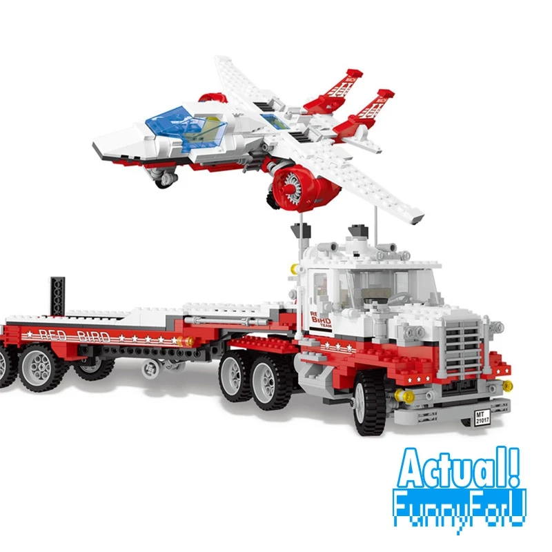 

LEPIN 21017 Mach II Red Bird Rig Technic Model Building Blocks Bricks Toys DIY For Kids Model 1206PCS Compatible legoINGly 5591