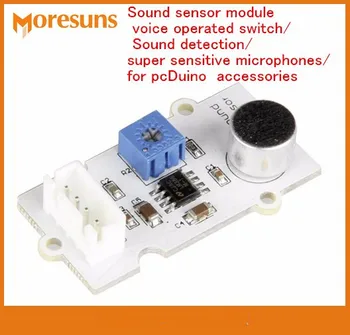 

Fast Free Ship Sound sensor module voice operated switch/ Sound detection/super sensitive microphones/for pcDuino accessories