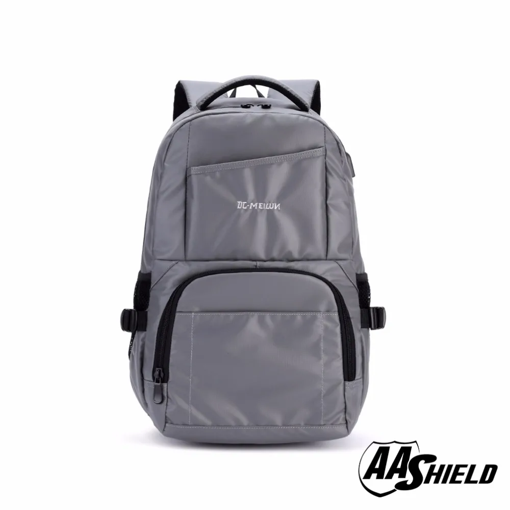 

AA Shield Ballistic Travel Backpack Body Armor Safe School Bag NIJ Level IIIA Bulletproof Plate Insert Gray