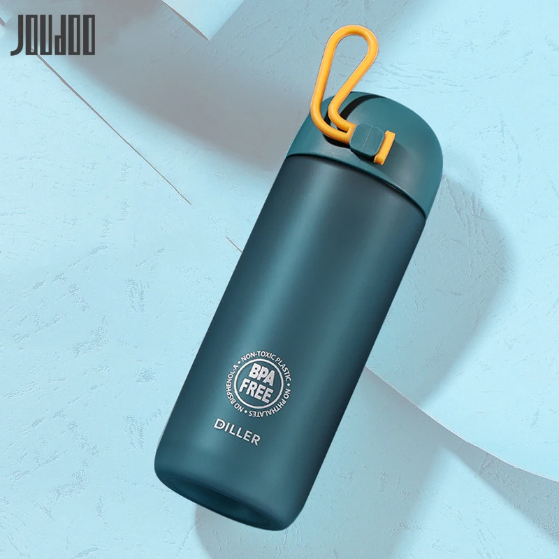 

JOUDOO New Brief Tritan Plastic Water Bottle Sport 350ML/500ML Outdoor Hand Cup With Infuser Travel Portable Bottle Of Water 35