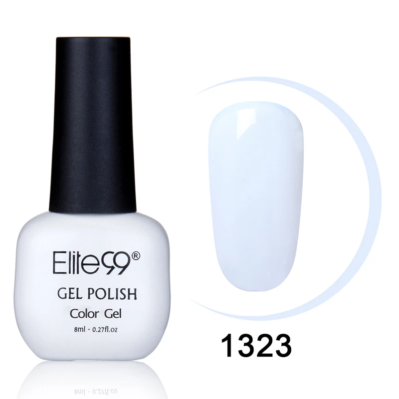 Elite99, 8 мл, чистый цвет, Гель-лак, светодиодный, лампа для ногтей, глазурь, краска, впитывается, сделай сам, УФ, великолепный, цветной, долговечный, УФ-гель, сделай сам, дизайн ногтей