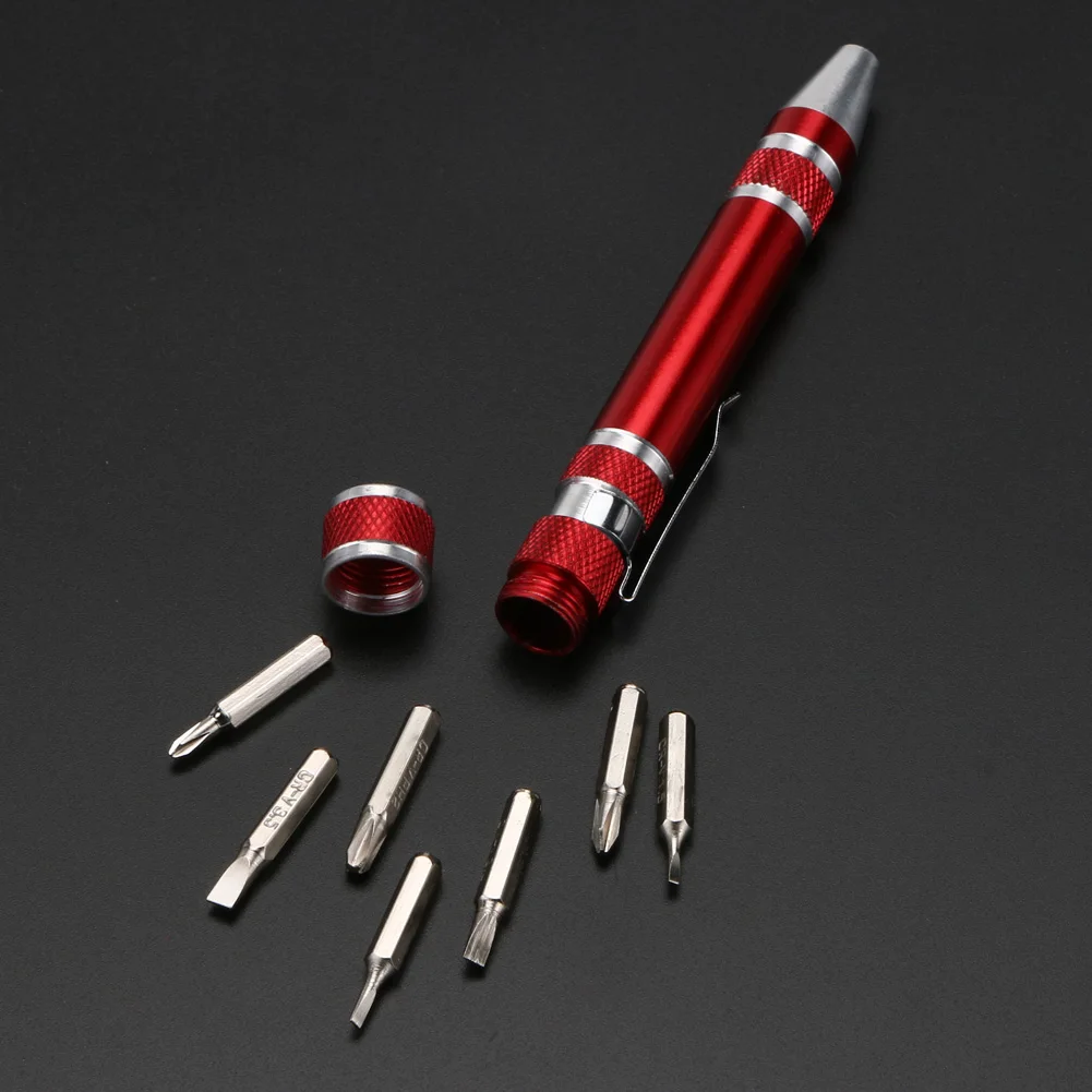 Многофункциональная мини-отвертка DIY прецизионная алюминиевая шлицевая/крестовая головка PH00-PH2 ручка-отвертка