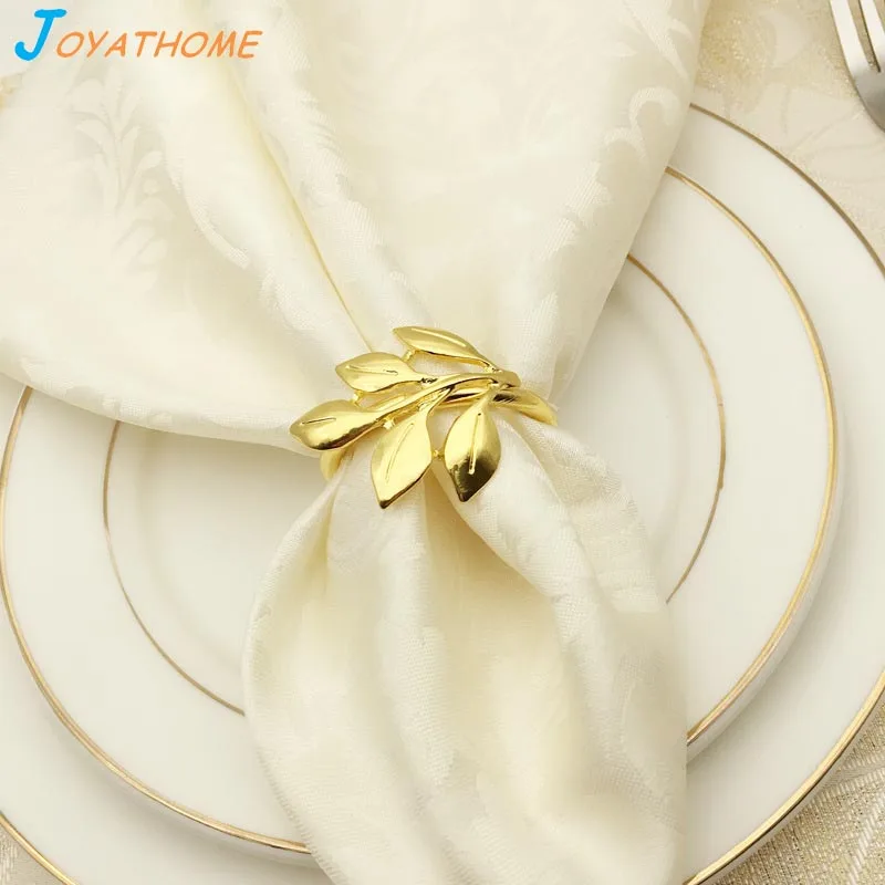 Joyathome высококачественный металлический кленовый лист кольцо для салфетки Кольцо