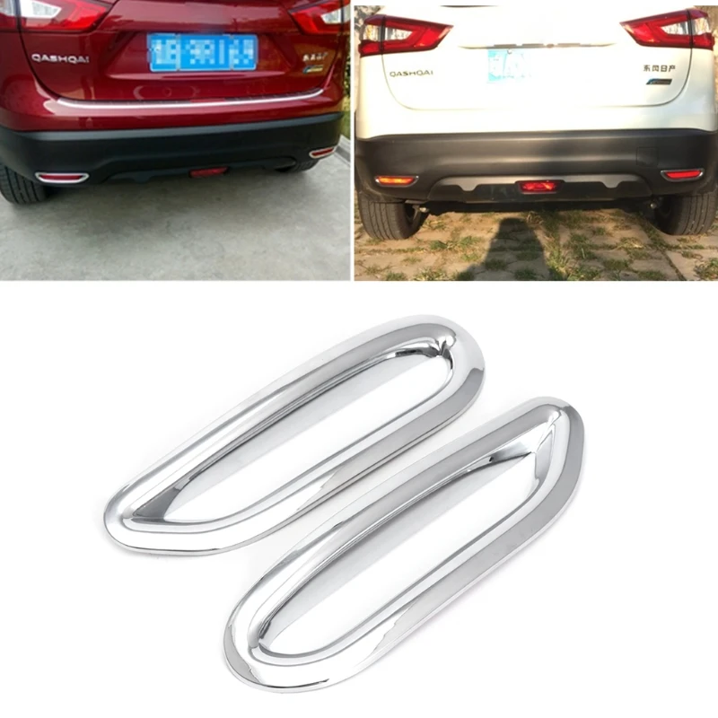 1 пара задняя крышка из АБС пластика для Nissan Qashqai J11 2014 2016|abs chrome|for nissan qashqailight trim |