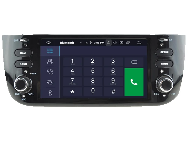 6.2' Android 9.0 Octa Core Car DVD GPS Player For FIAT LINEA DECKLESS Multimedia Radio Navigation SD USB BT DVR DAB TPMS 4+32G