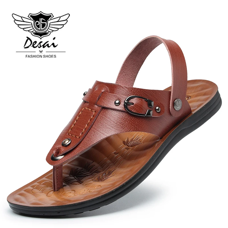 DESAI Brand Summer New Sandals Men Flip flops Fashion Trend Shoes Feet Sandals Men Casual Non 