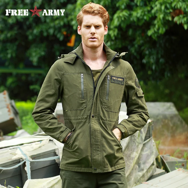 

Army Clothes Casual Tactical Windbreaker Men Winter Autumn Waterproof Flight Pilot Coat Hoodie Military Field Jacket MS-6662A