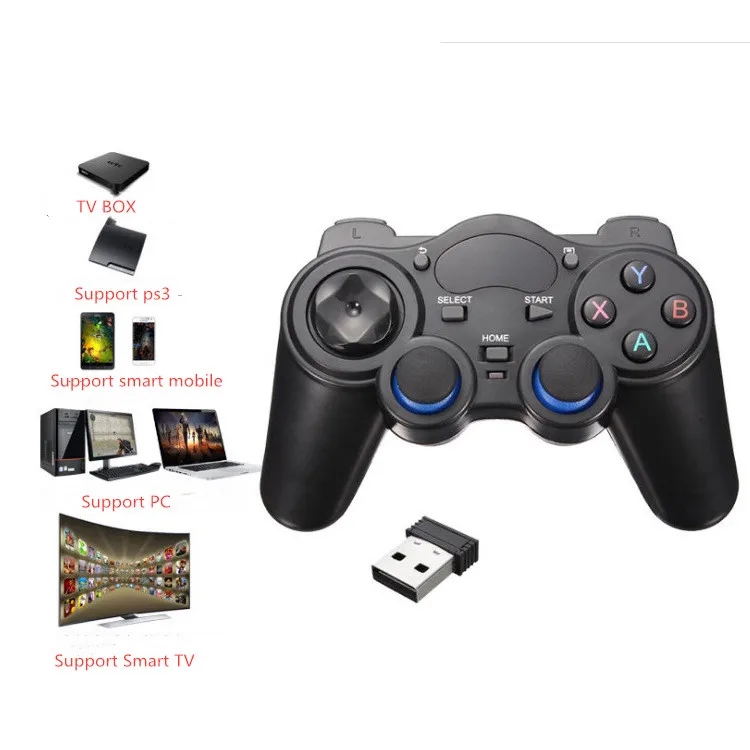 

New 2.4g wireless controller for smart TV gamepad set-top box Android mobile multi-function game controller