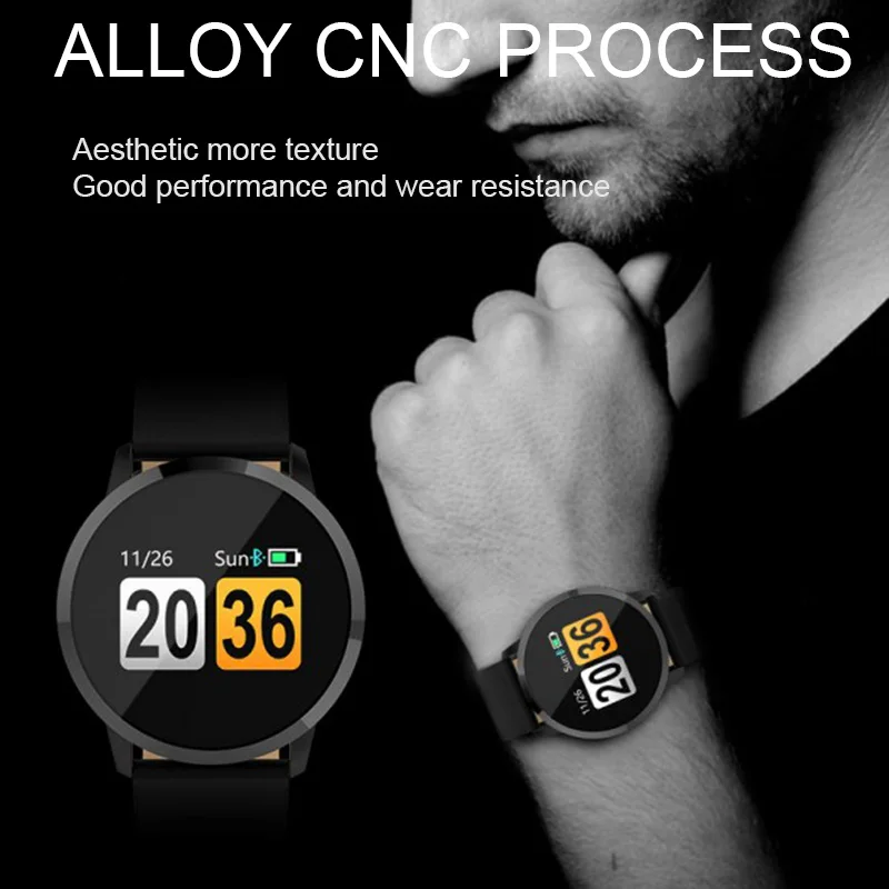 Q8 Smartwatch Smart Bracelet Measurement of Pressure and Pulse Health Wristband Smart Band Sports Fitness Tracker for Huawei