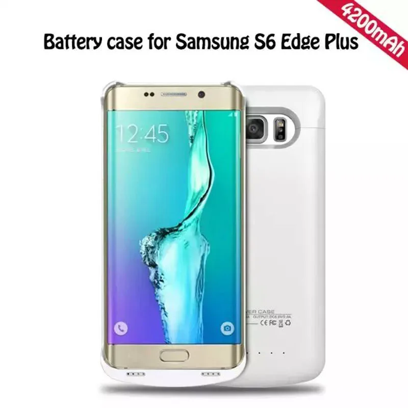 Роскошный чехол для samsung Galaxy S6 Edge Plus 4200 mAh внешний резервный аккумулятор power Bank 4200 mah задняя крышка зарядного устройства чехол Funda