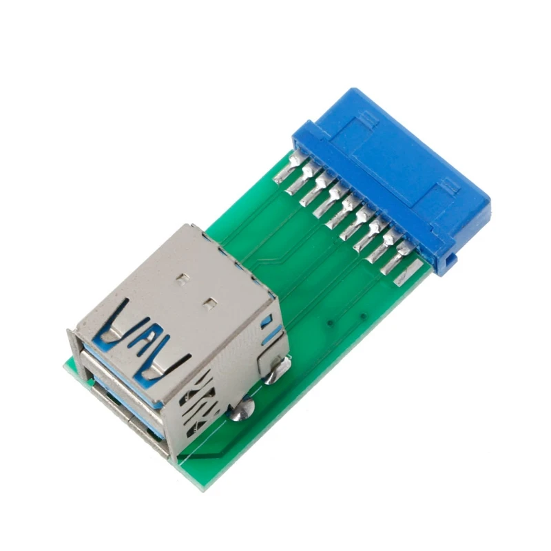 

Internal 20Pin To 2 USB 3.0 A Female Adapter Converter PCB Board Card Extender