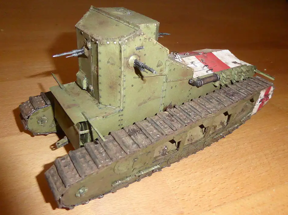 

DIY Paper Model British Medium Tank Mk.A ''Whippet'' WW I Boy Gift Papercraft 3D Puzzle