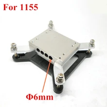 For 1155 1151 1150 computer heatpipe plywood aluminum mute, 4 holes diameter 6mm heat sink radiator