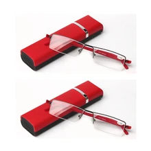 2 шт. легкие tr90 половинной оправой, оправа, очки для чтения, мужские и женские солнцезащитные очки, Oculos De Grau+ 1,0+ 1,5+ 2,0+ 2,5+ 3,0+ 3,5 YR058-3