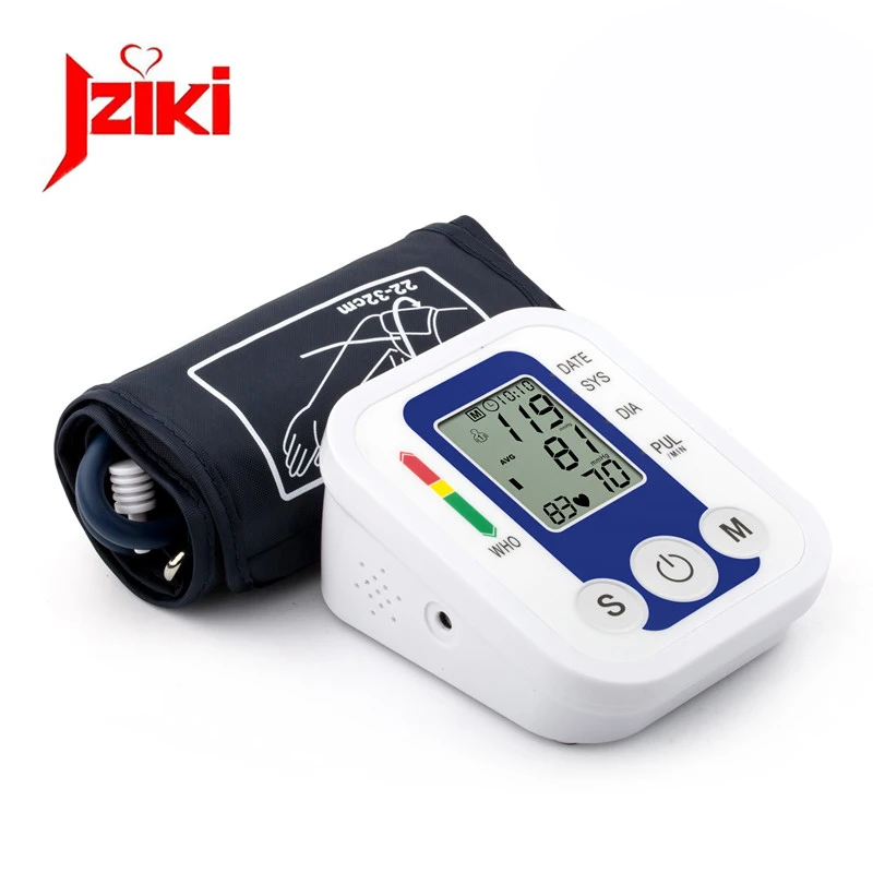 

Automatic Digital Upper Arm Blood Pressure Monitor Heart Beat Rate Pulse Meter Tonometer Sphygmomanometers pulsometer