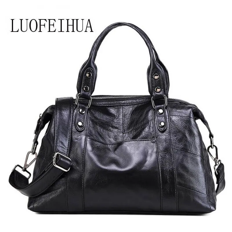 

LUOFEIHUA 2018 new leather handbag Fashion casual bag shoulder slung Women's handbag