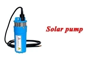 Household 12V 24V DC Submersible Pump Mini Solar Energy Electric Water Pump Deep well Mute super high pressure 360LPH 70M Lift