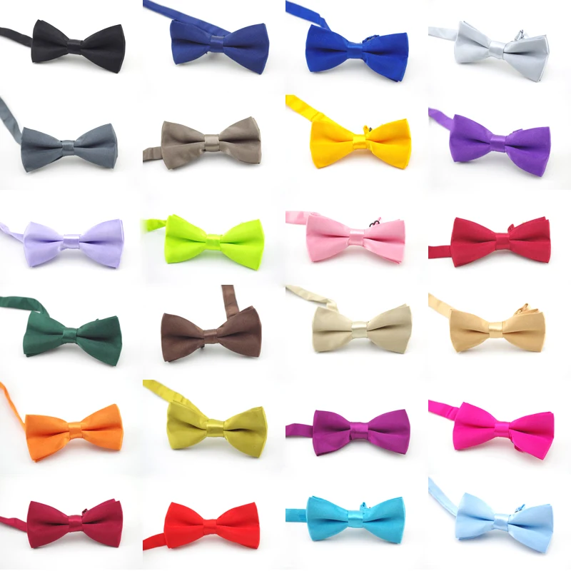 Baby Children Lovely Classic Solid Color boy and girl Butterfly Kont Cute Bowtie Hair Accessories Coordinate Banquet Red Yellow bow tie