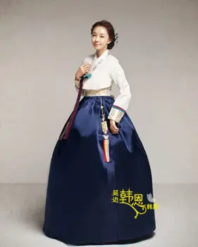 

Women Hanbok Dress Custom Made Korean Traditional Hanbok High Waist Hanbok