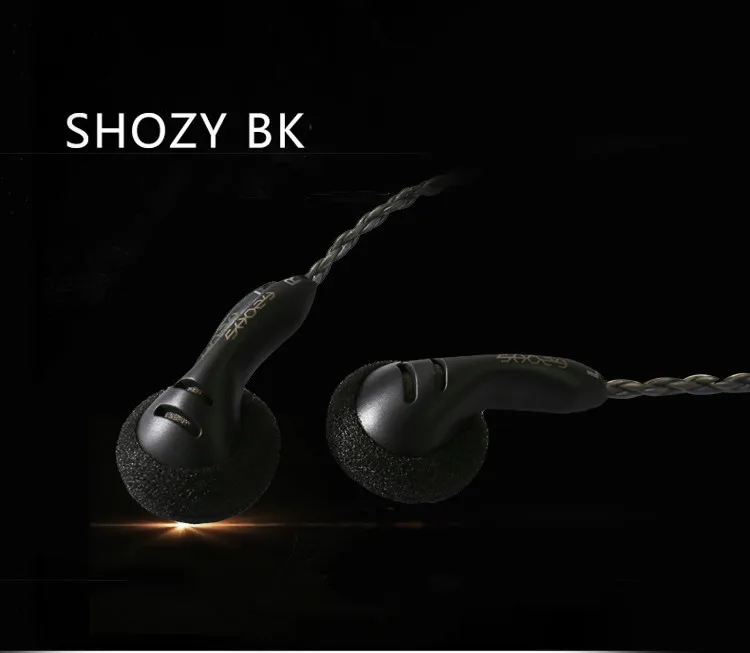 

SHOZY BK (Black) High Fidelity Quality Hi-Fi Earphones Earbuds 2.5mm/3.5mm Connector Balanced Output for HIFI Player