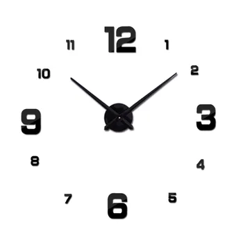 

Hot Sale New Wall Clock Clocks Watch Stickers Diy 3d Acrylic Mirror Home Decoration Quartz Balcony/courtyard Needle europe