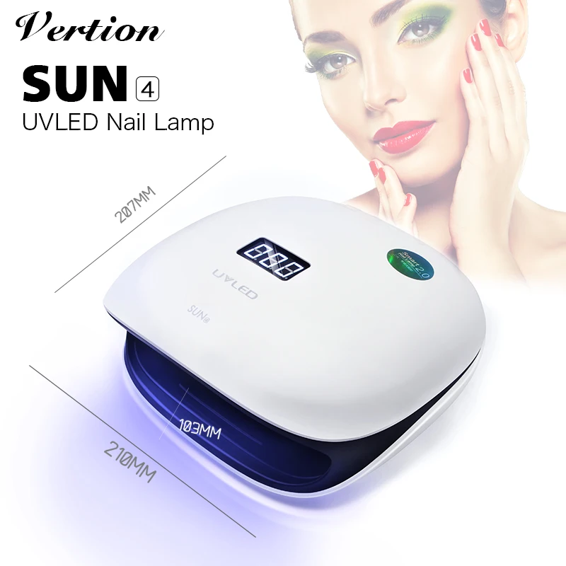 

Verntion Nail Uv Lamp 48W Nail Dryer for Gel Varnish with 36pcs LEDs Machine Fit Curing All Gel Polish for Curing Nail Tool