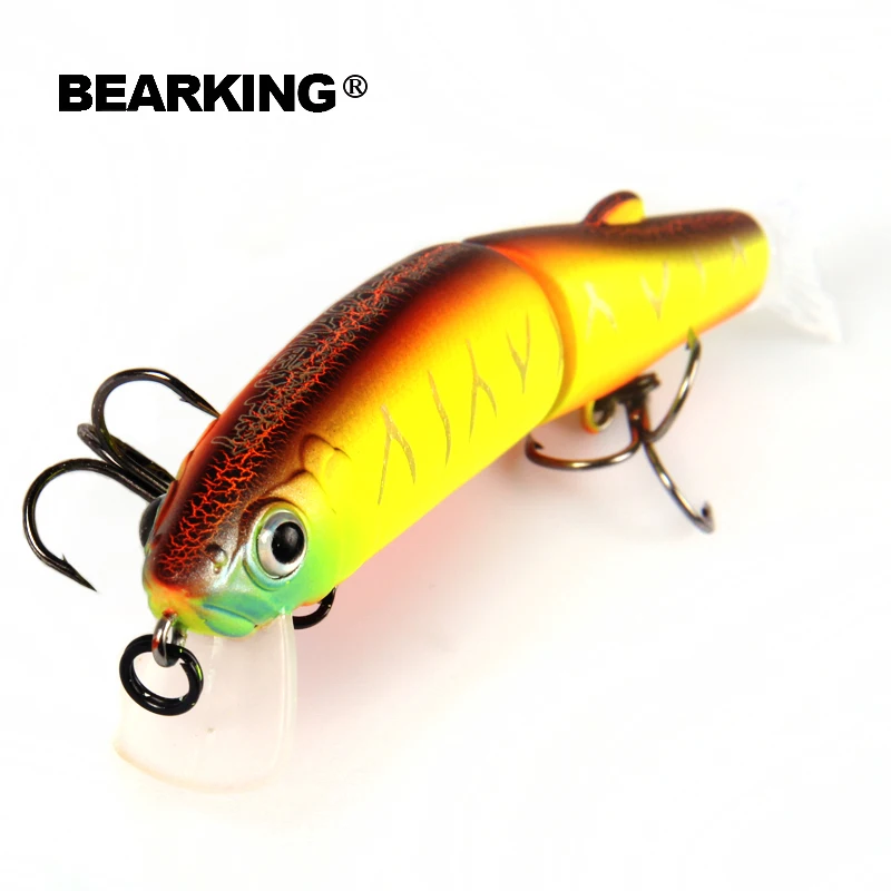 Рыболовная приманка Bearking 1 шт. 113 мм 13 7 г жесткая наживка с 2 крючками для