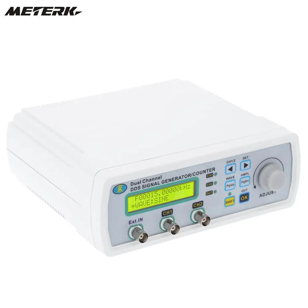6 МГц DDS двухканальный источник сигнала Генератор произвольной формы частотомер цифровой 200MSa/s